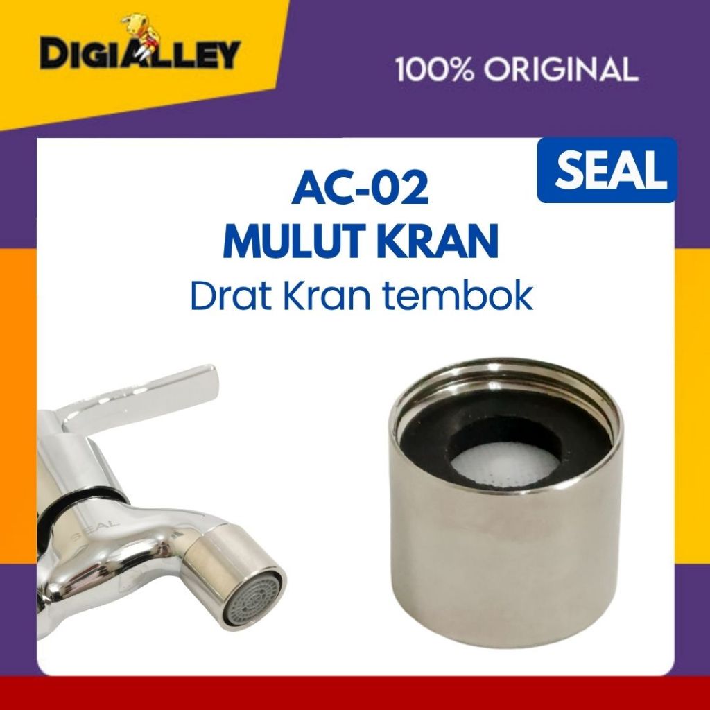 SEAL AC02 Cucuk Kran Air Sambungan Mulut Kran Drat Keran Tembok