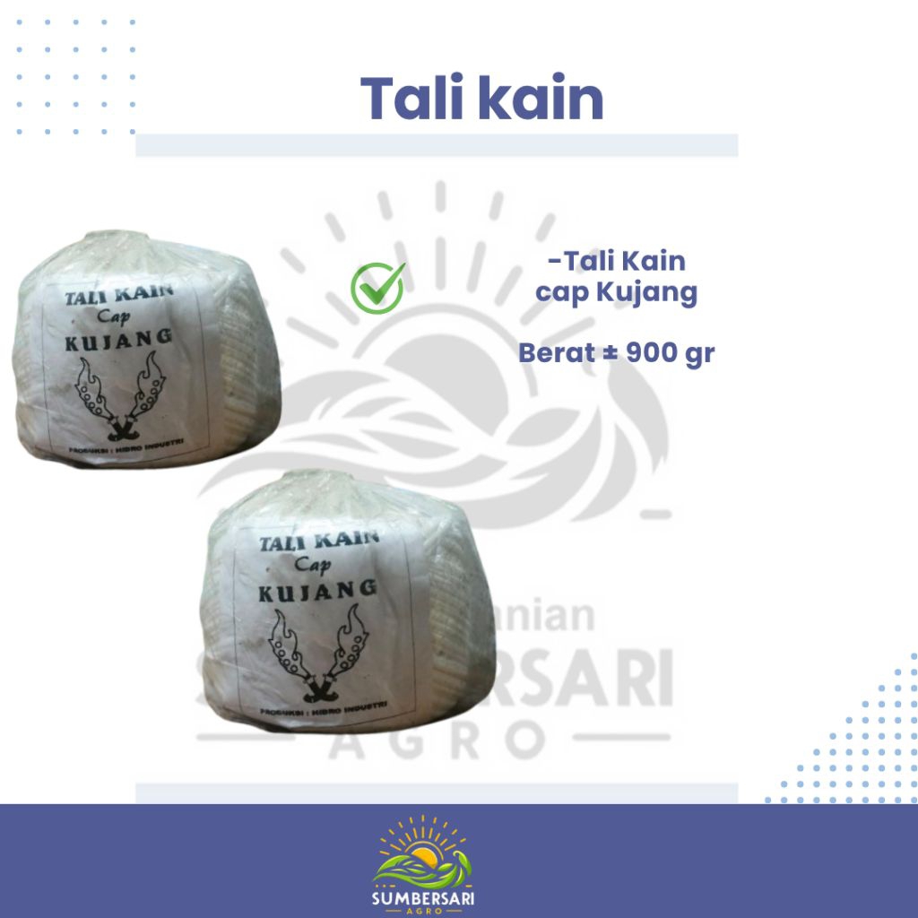 

Tali kain cap Kujang berat ± 800 gr