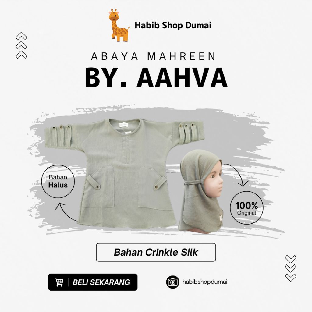 SET GAMIS ABAYA MAHREEN BY AAHVA