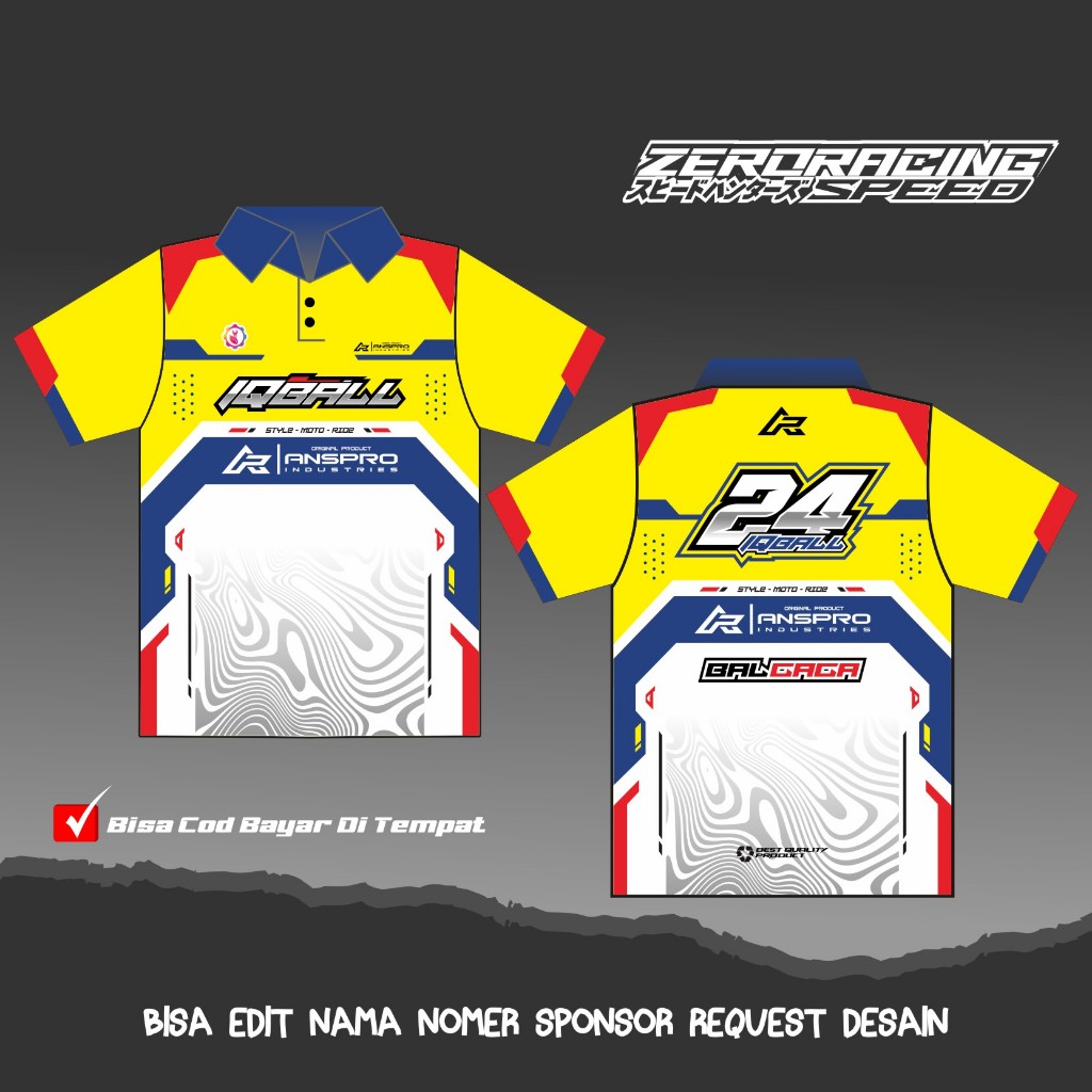 Jersey balap kerah polo jersey custom balap racing kerah polo free custom jersey