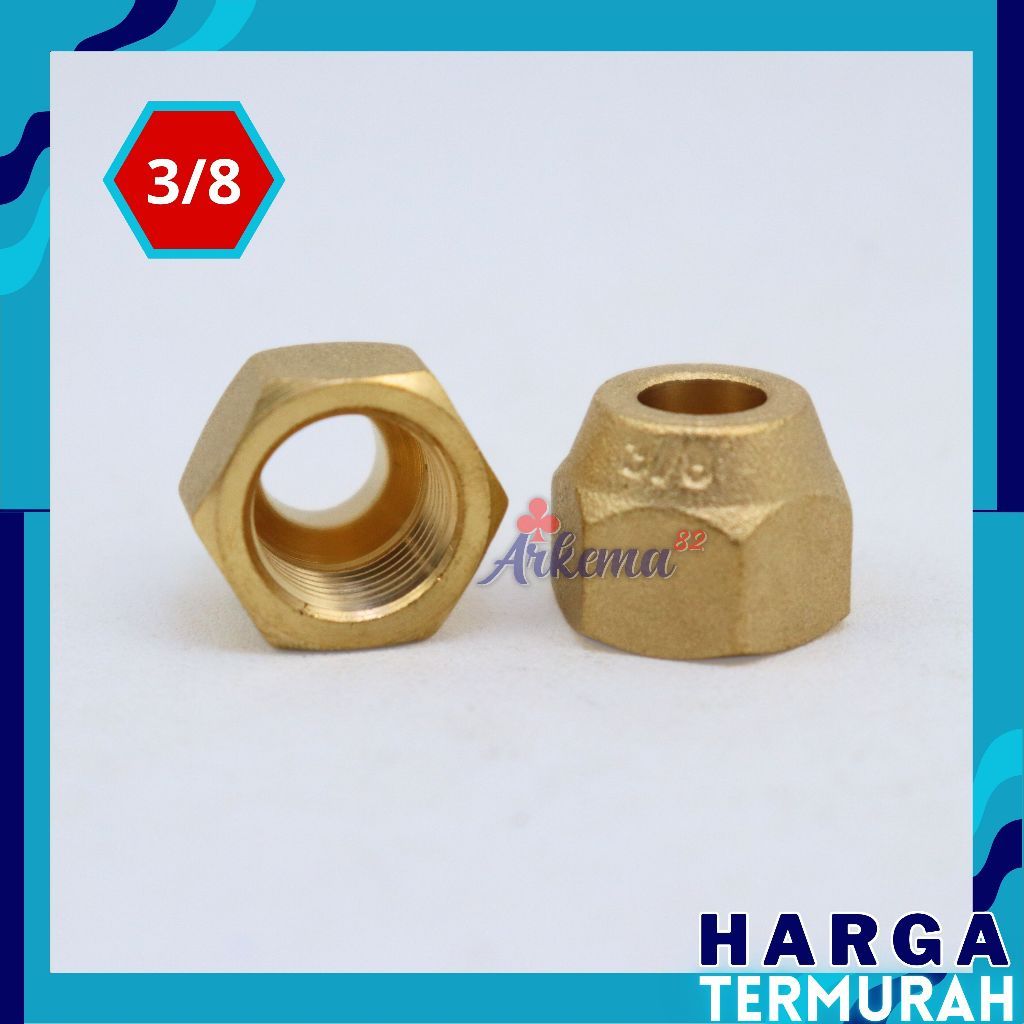 NUT NEPEL AC 3/8 | DOUBLE NEPEL | NAT NEPEL PIPA AC | NAT AC | NEPEL AC 1/2PK - 5OK I DOBEL NEPEL AC