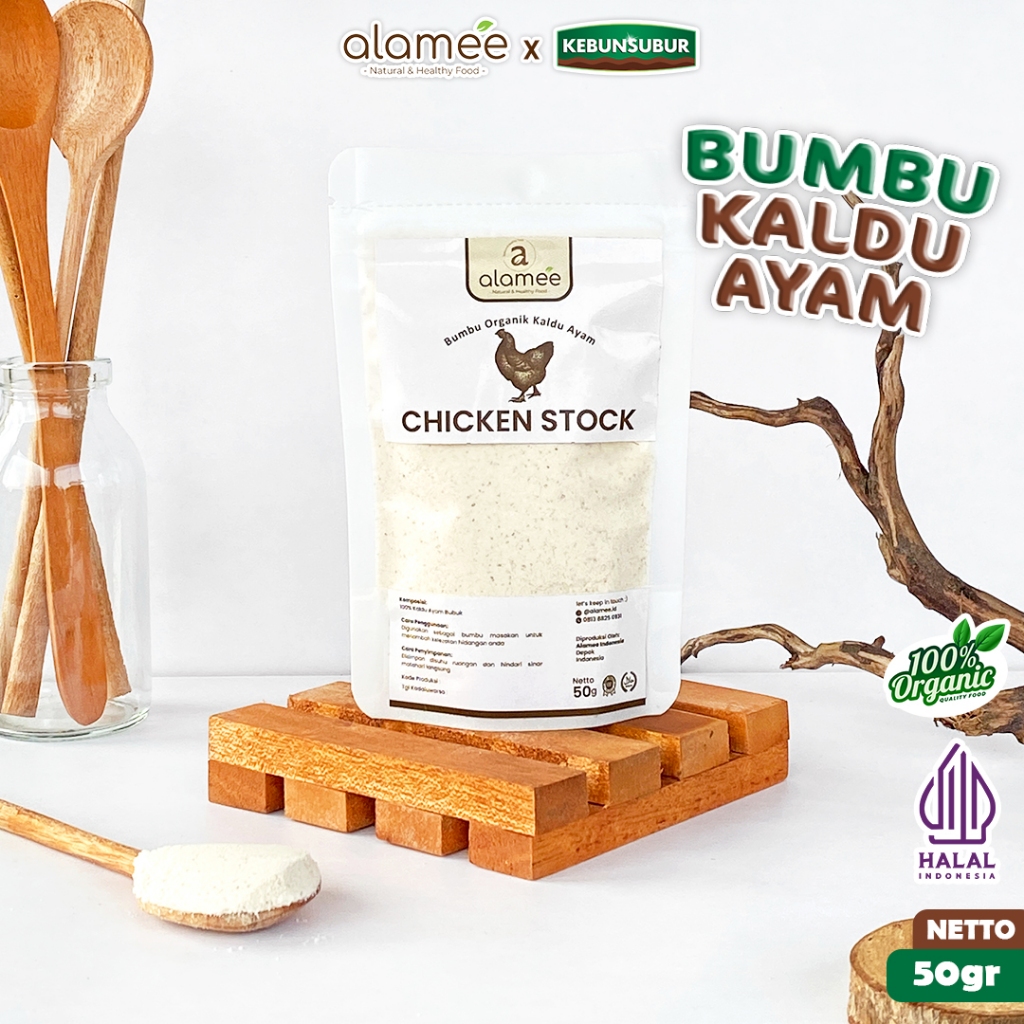 

ALAMEE Kaldu Ayam Bubuk Non MSG Bumbu Dapur Chicken Powder Seasoning Spice 50gr kebunsubur kebunsubur kebunsubur