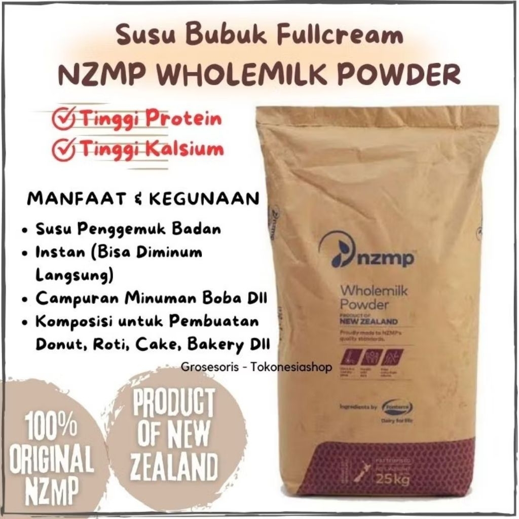 

susu bubuk 250gr original fullcream powder & skimmilk original nzmp