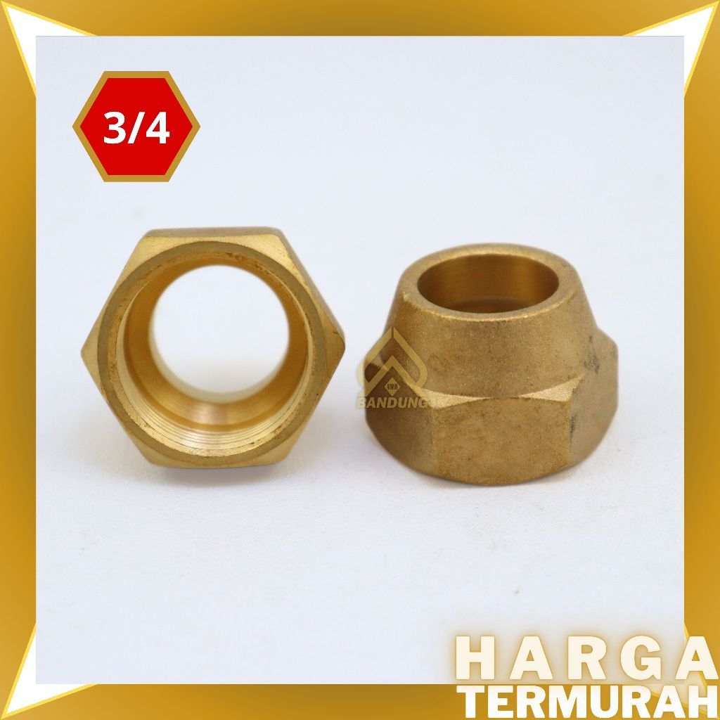 NUT NEPEL AC 3/4 | DOUBLE NEPEL | NAT NEPEL PIPA AC | NAT AC | NEPEL AC 1/2PK - 5OK I DOBEL NEPEL AC