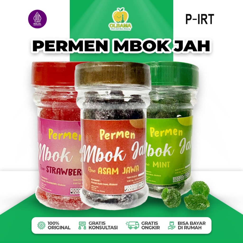 

Permen Mbok Jah Aneka Rasa (Asam Jawa, Kayu Putih, Leci, Strawberry dll) Oleh Oleh Khas Batu Malang