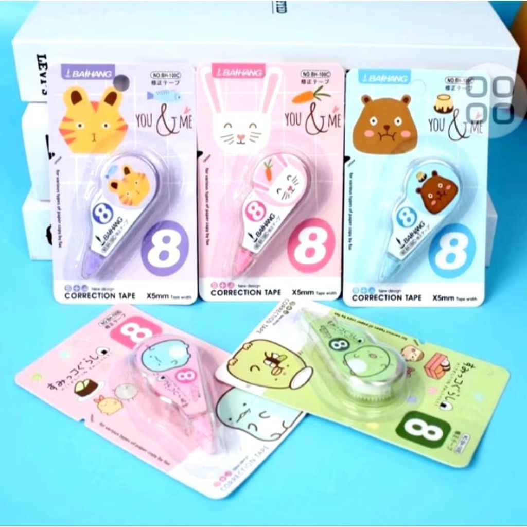 

Tip -ex Roll Correcton penghapus Tip-ex student karakter lucu