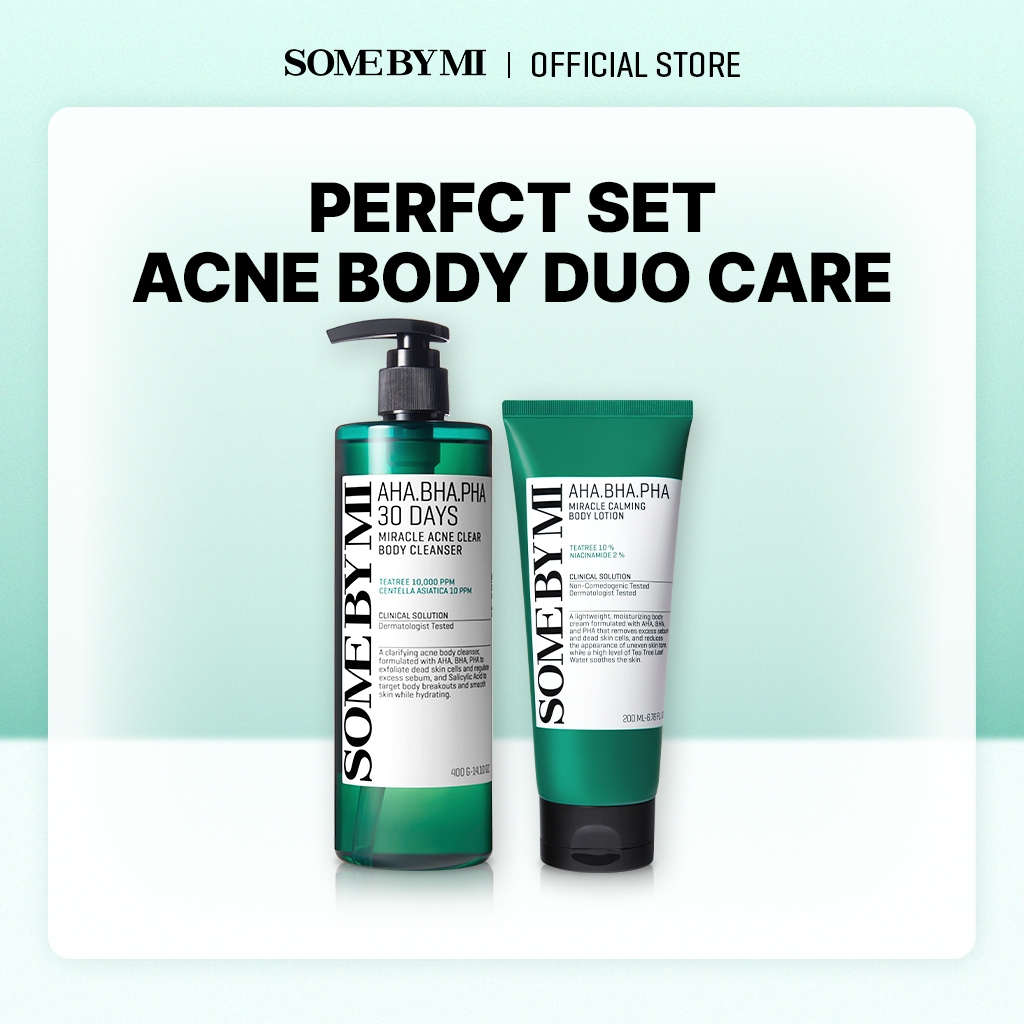 SOME BY MI Miracle body cleanser+body lotion 2 step set / Acne body care set