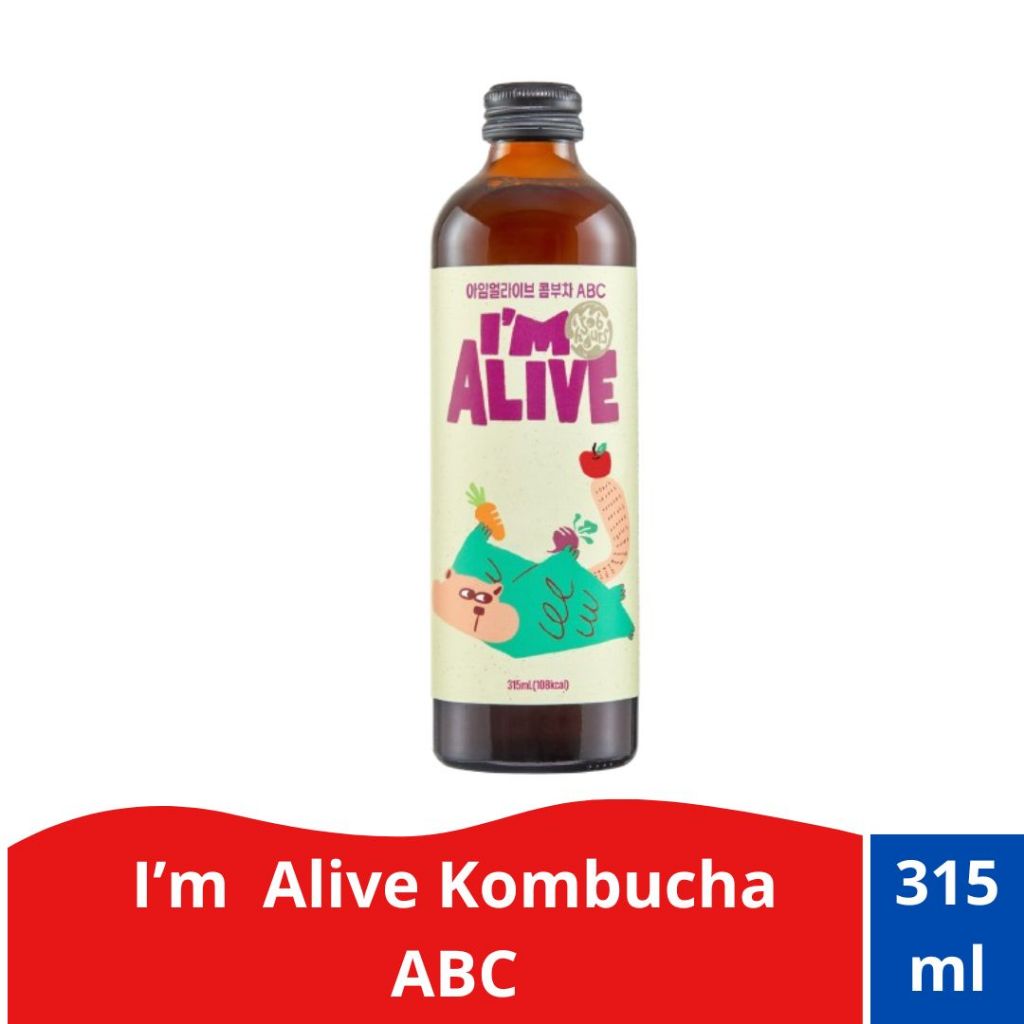 

I'm alive Kombucha ABC- Teh Fermentasi Apel-Beet- Carrot - Korea 315ml