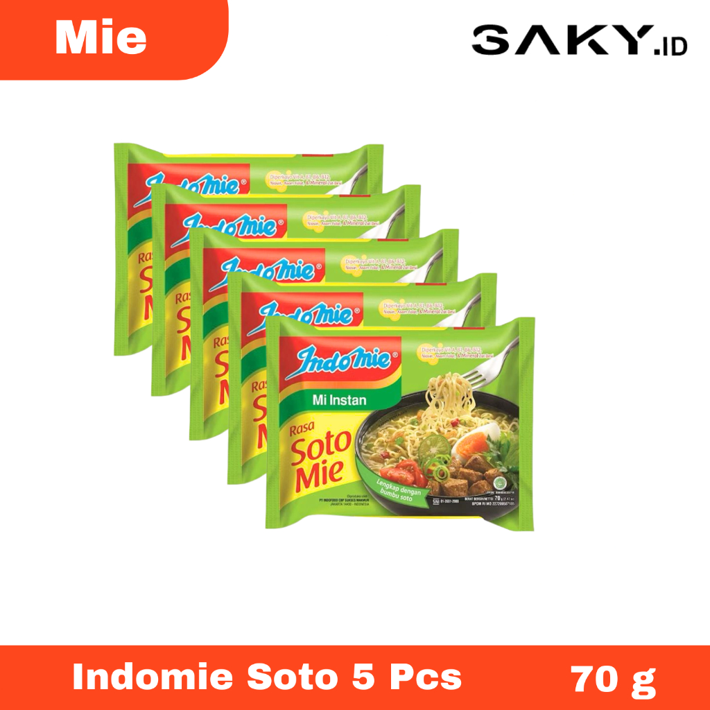 

Paket HEMAT Indomie Mie Instant Soto Pcs Isi 5