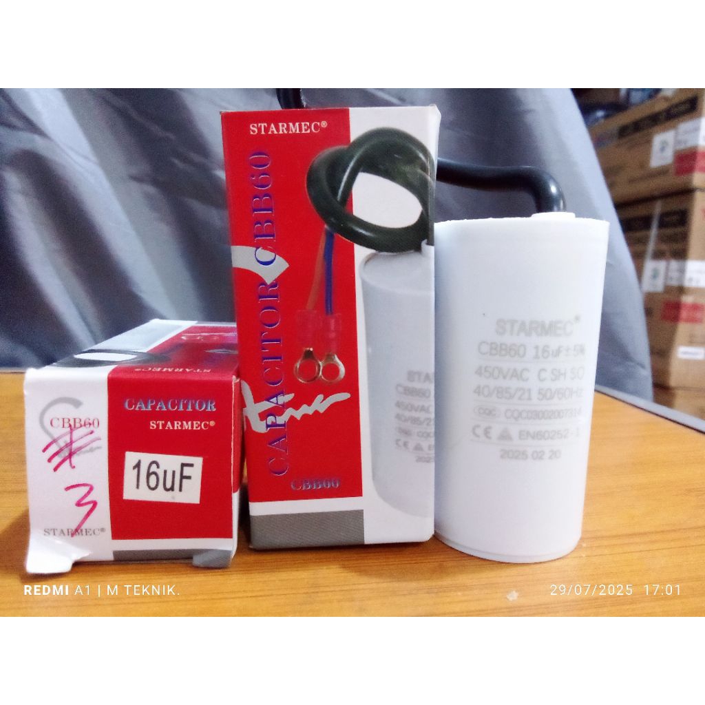 kapasitor 16uf