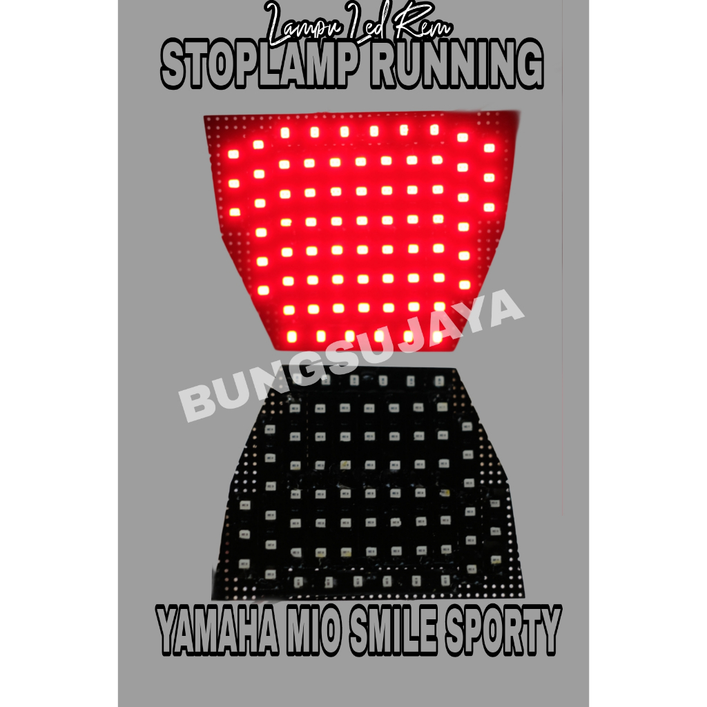 LAMPU REM BELAKANG RUNNING LED YAMAHA MIO SMILE STOPLAMP RUNNING YAMAHA MIO SMILE SIAP PASANG PNP