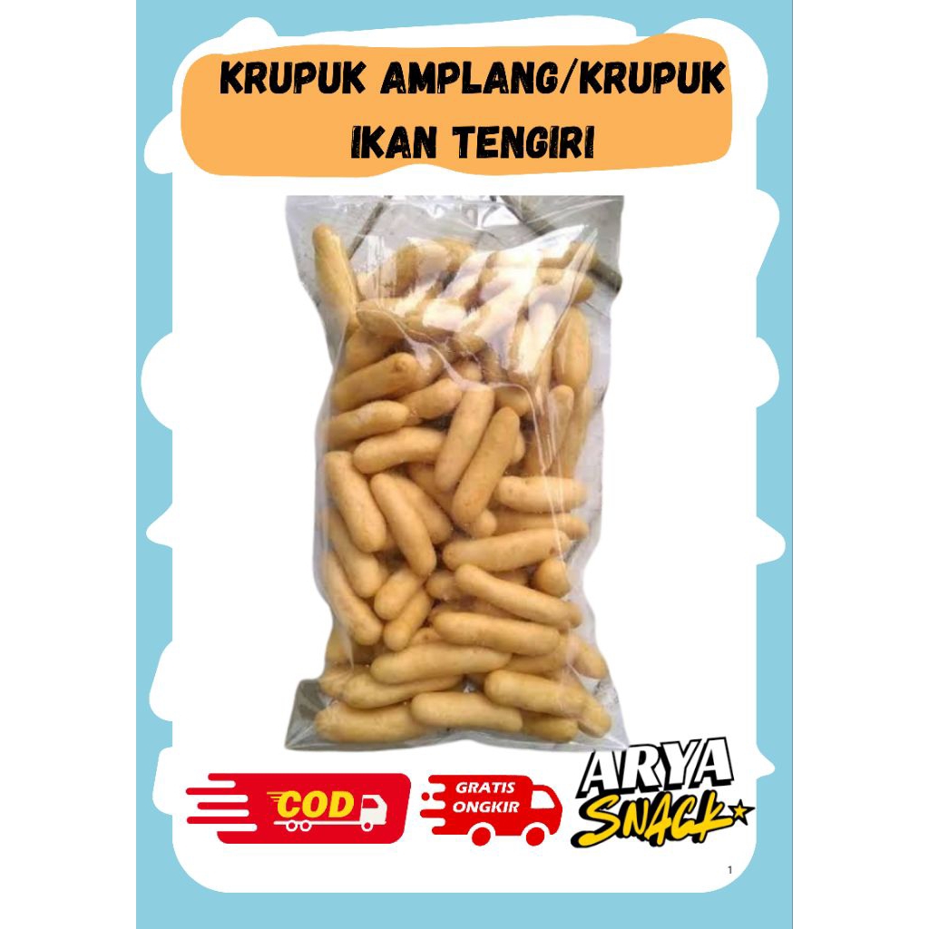

250gr krupuk ikan tengiri/amplang murah enak