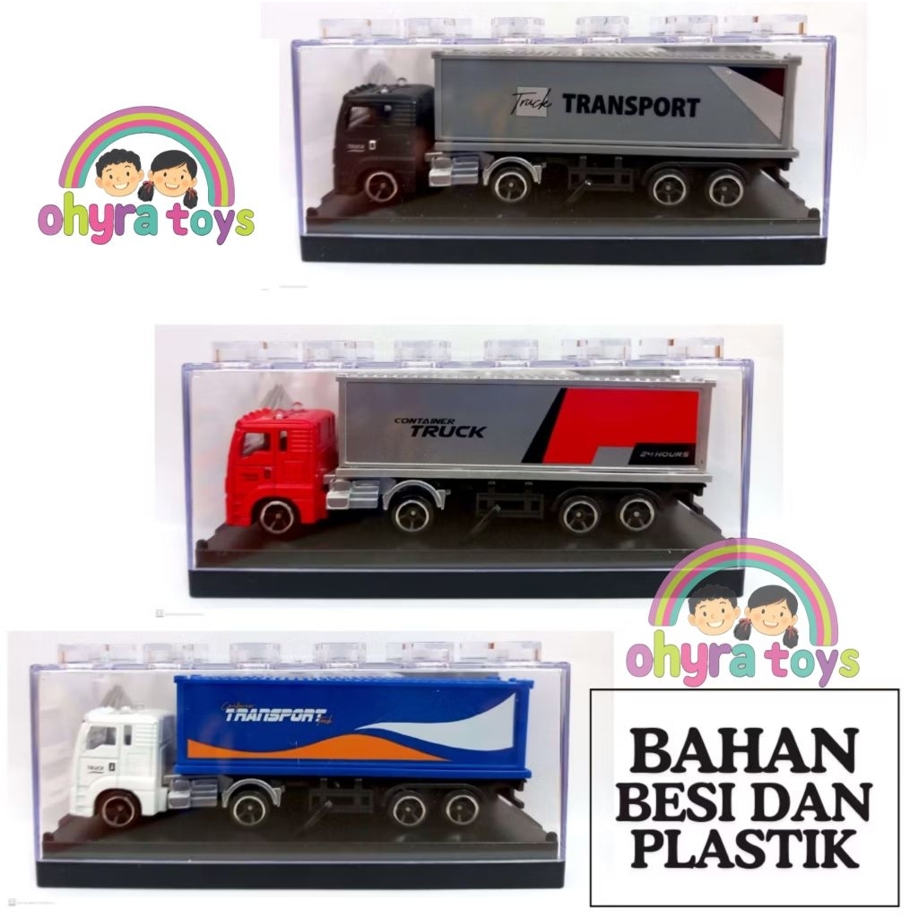 Diecast Akrilik Truck Box Container Transport