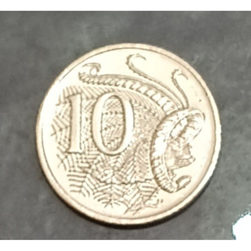koin Australia 10 cents (Elizabeth 2) tahun 2005..