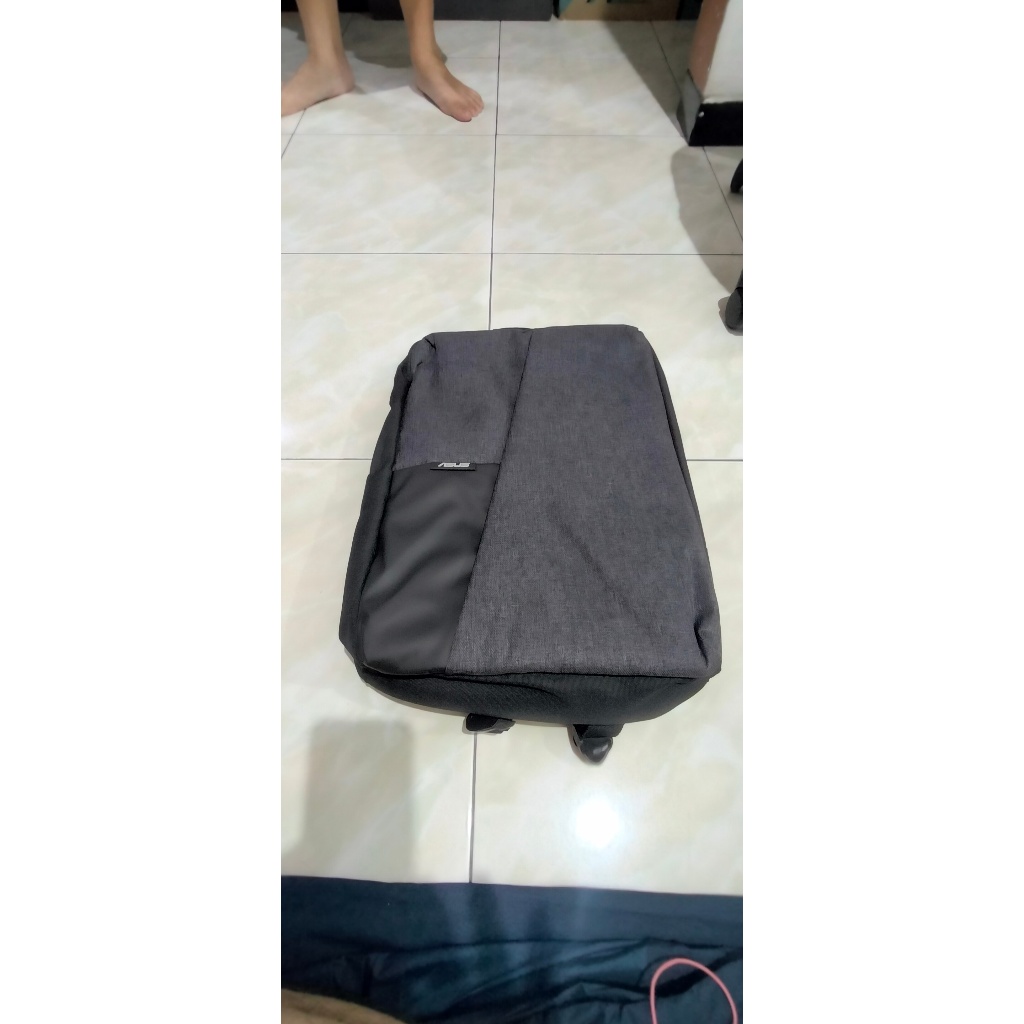 BARU Tas Laptop 14-15" ASUS Ori Abu abu motif Hitam