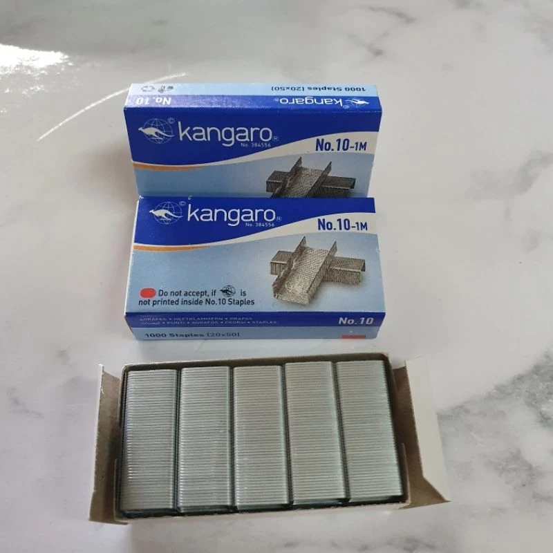 

Isian hekter - anak Hecter Kangaro No.10-1m HD 10 Kangguru Refill Staples Stapler Staple Ori 100% Original Asli Authentic