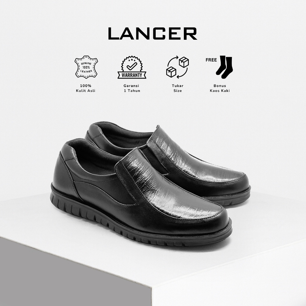 LANCER - Alden Stylish Men's Loafers Shoes Slip On Kulit Asli Sepatu Pria Modern Casual Keren Kantor