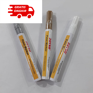 

spidol paint marker joyko permanent 1pack (12pcs) / spidol putih medium tip permanen