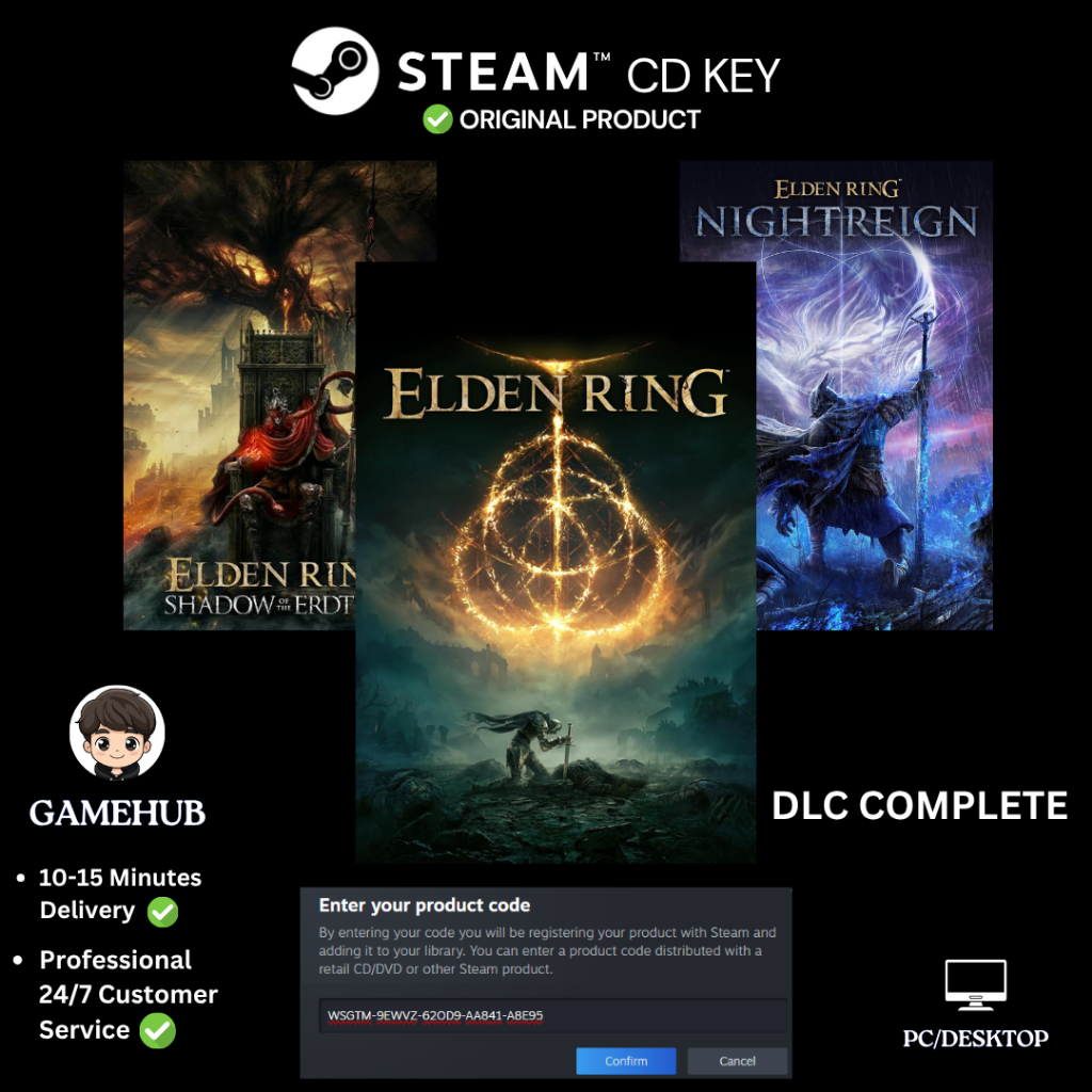 Elden Ring (All DLC Include) Nightreign + Shadows of The Erdtree | Steam CD Key