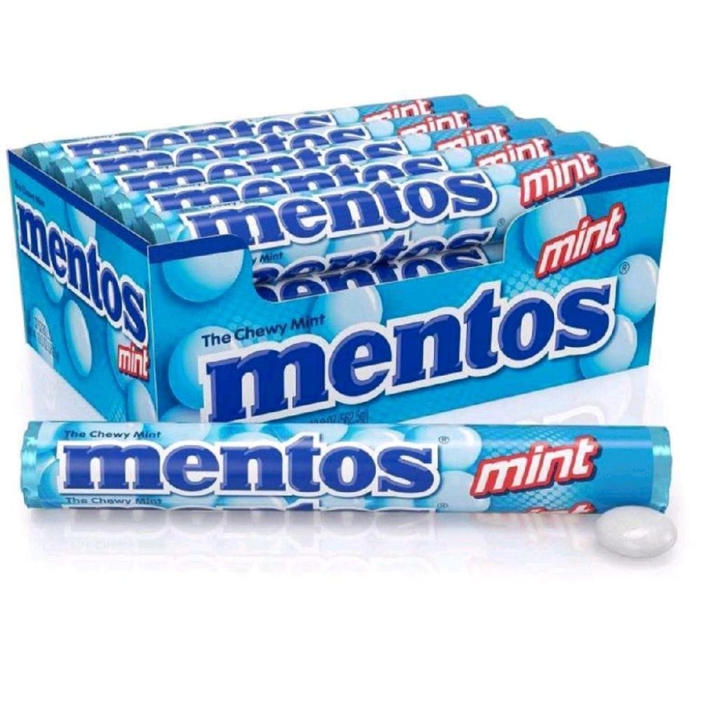 

Mentos Roll 29 gram ( isi 14 pcs ) Permen Mentos Candy Snack Makanan Kering Food