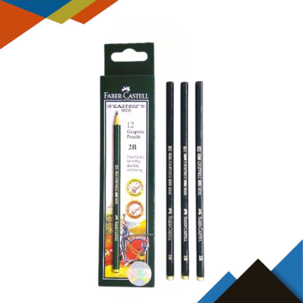 

(Pcs) Pensil 2B Faber Castell 9000 Original