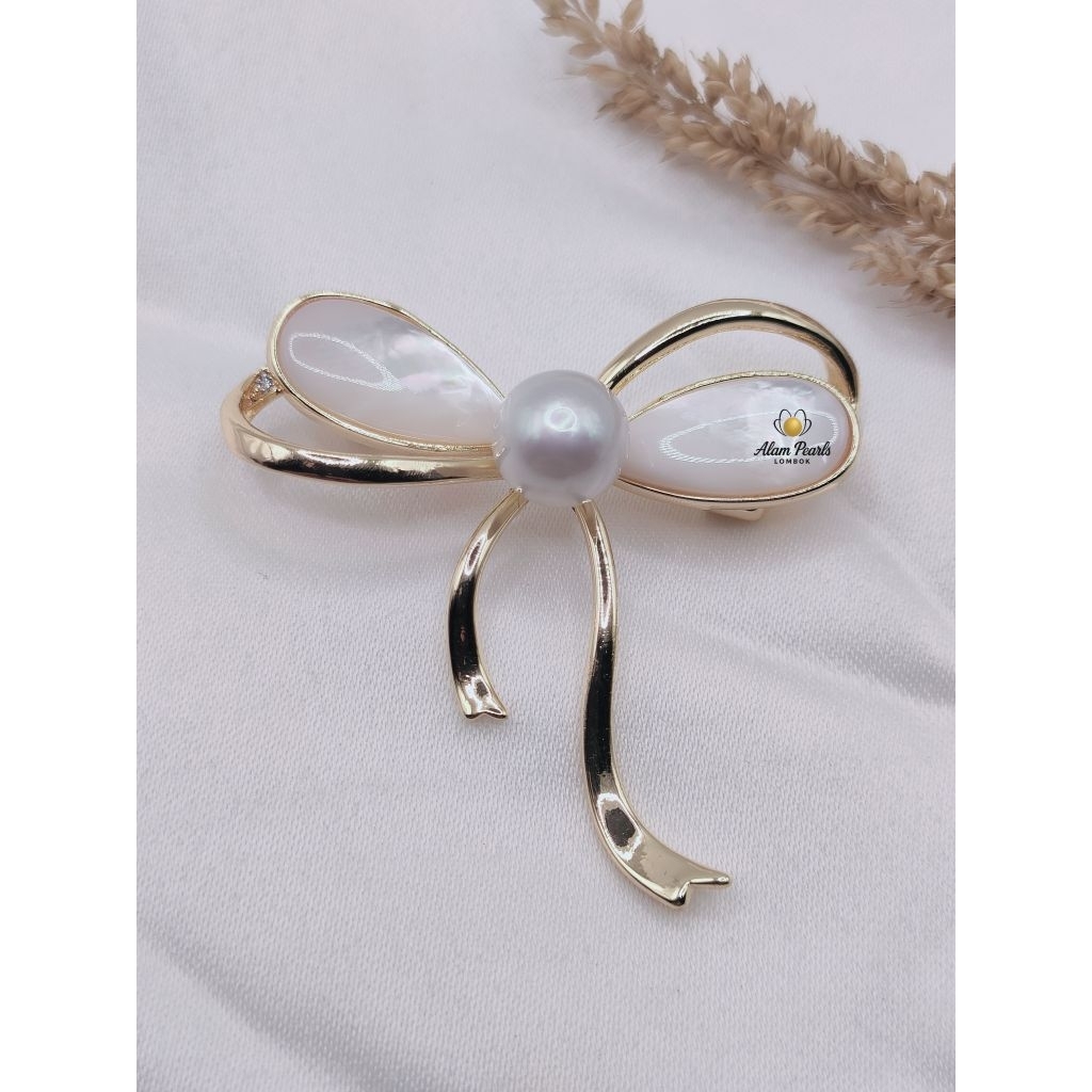 Bross pita mutiara air laut mix kulit kerang