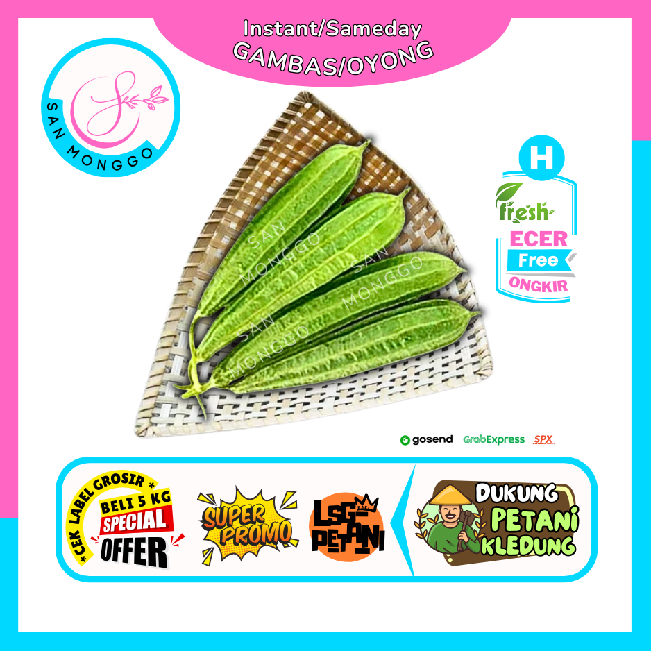 

Sanmonggoo >> Sayur Oyong / Gambas Garing -- Hasil Bumi Sindoro Sumbing Ecer (H)