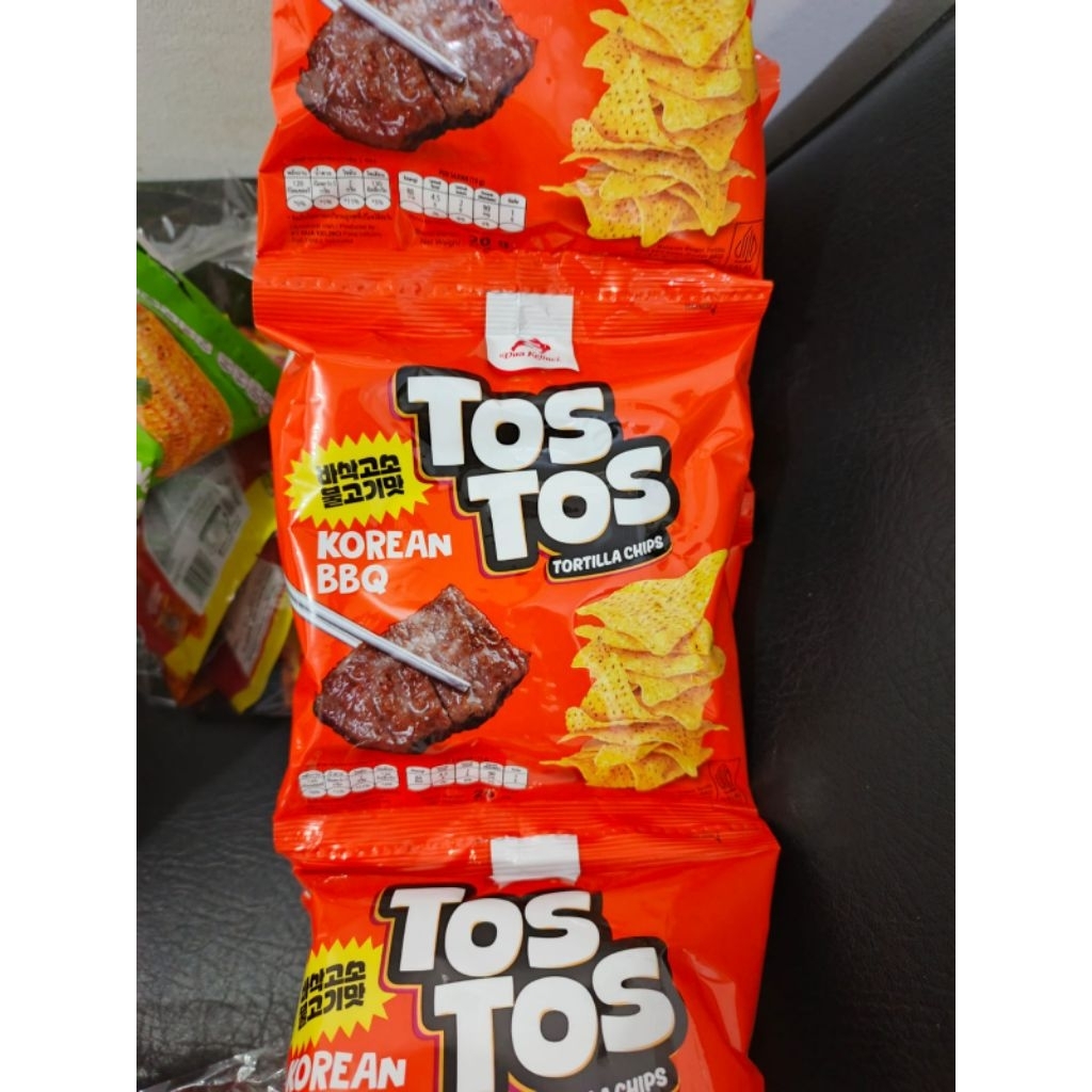 

snack dua kelinci tos tos rasa korean bbq 1 renceng not roasted corn