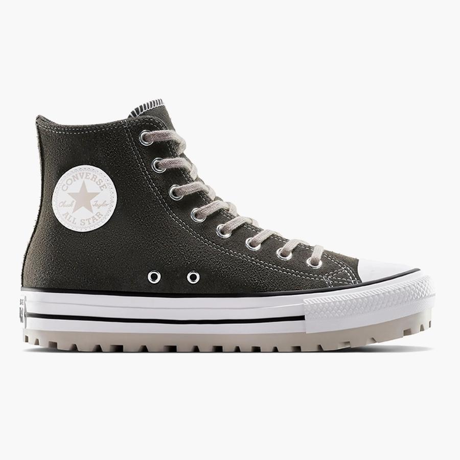 Sepatu Sneakers Pria Converse Chuck Taylor All Star City Trek Suede Mudguard White Papyrus Original 
