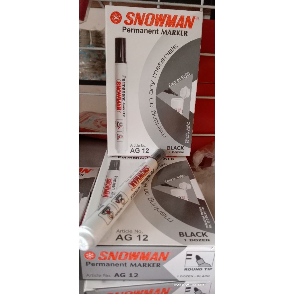 

snowman black permanen