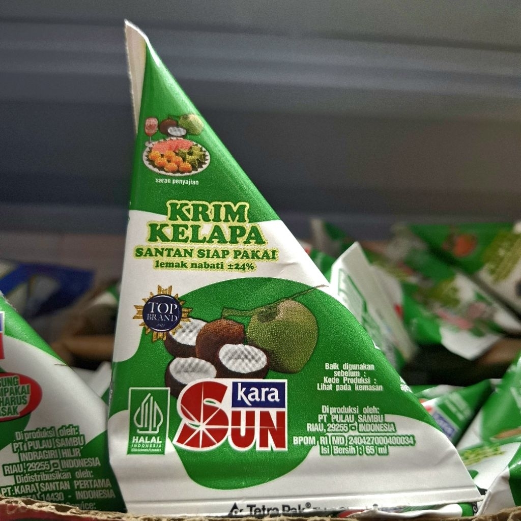 

Santan Kara Sun kara krim kelapa santan siap pakai 65ml