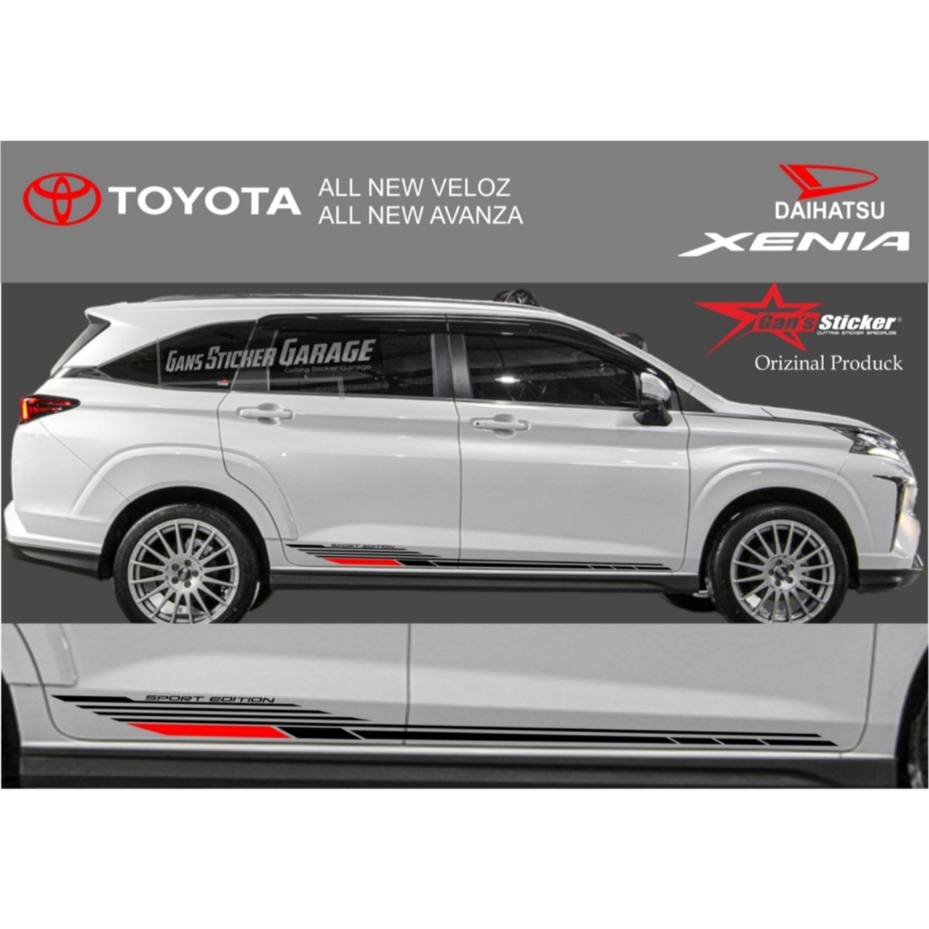 Sticker Variasi Mobil All New Toyota Avanza Veloz 2022 2023 2024 Daihatsu Xenia 2022 2023