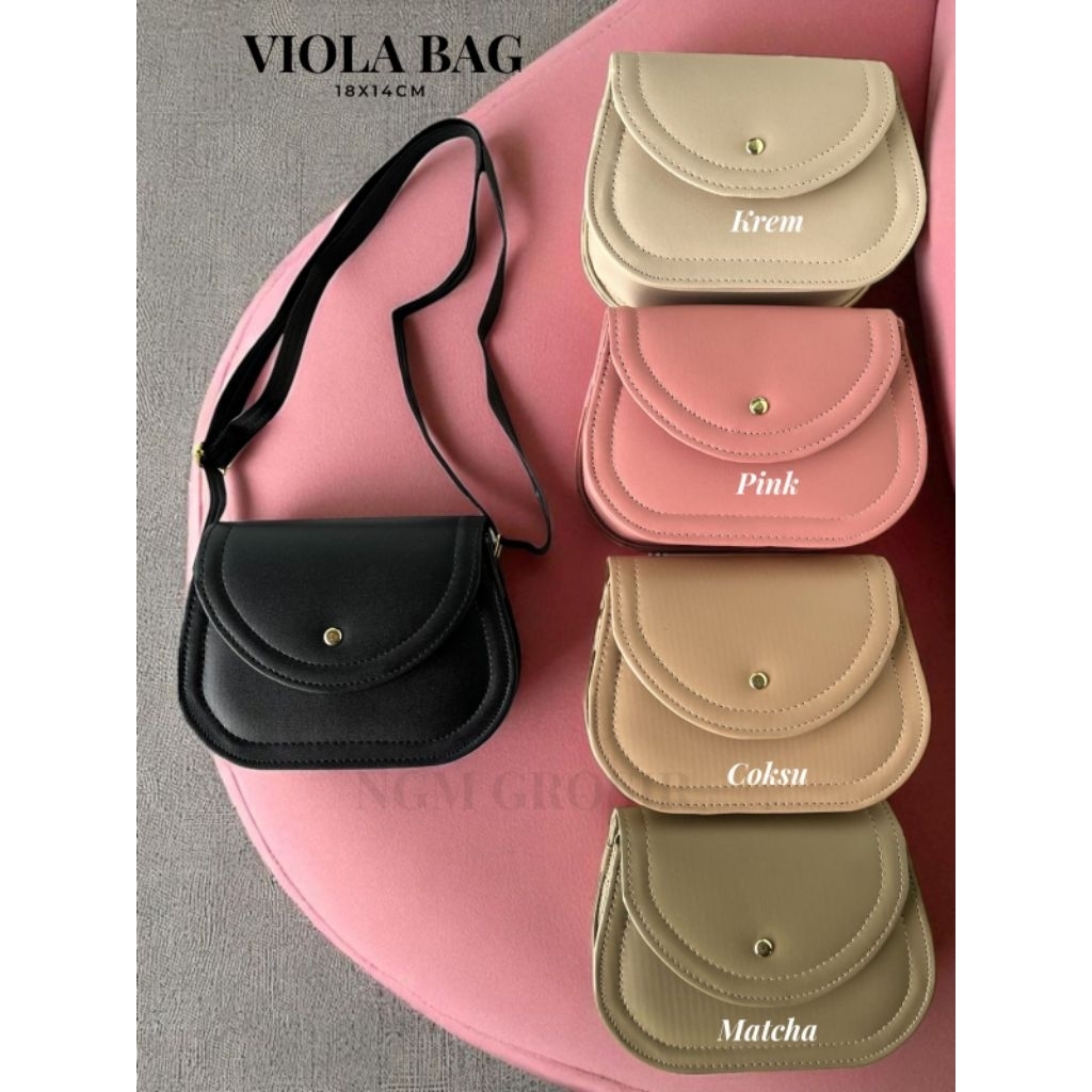 (READY STOCK) VIOLA BAG TAS OVAL PREMIUM - TAS SLEMPANG - TERMURAH