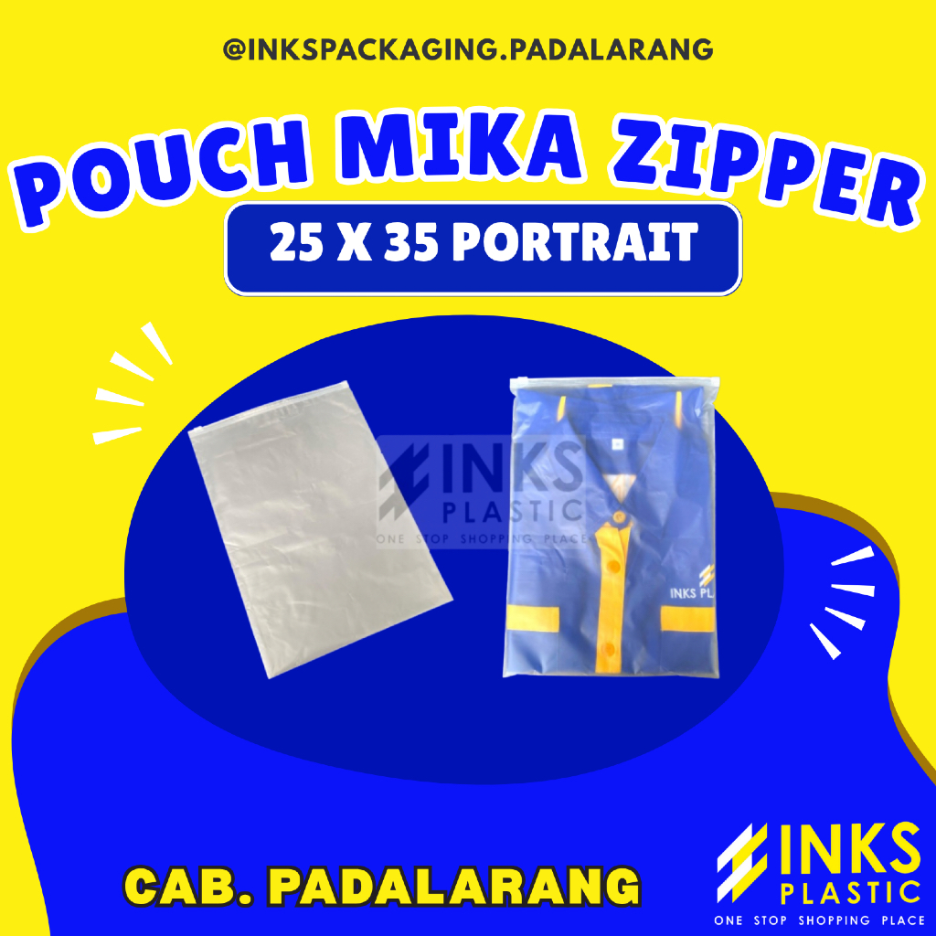 POUCH MIKA ZIPPER 25 X 35 CM PORTRAIT