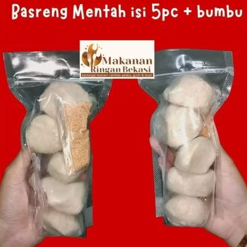 

BASRENG MENTAH ISI 5pc + BUMBU PEDAS GURIH (KHAS)
