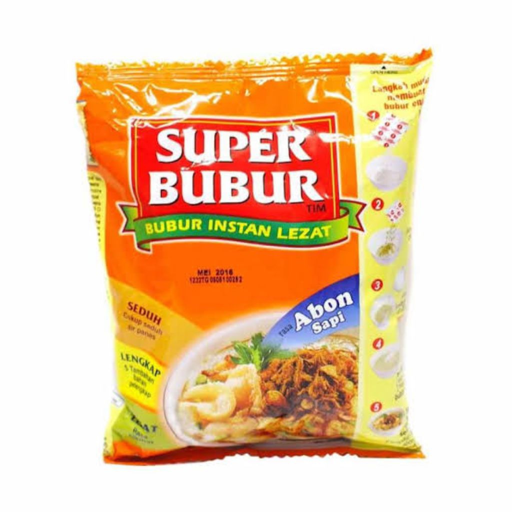 

Super Bubur Bubur Instan Rasa Abon Sapi 49 gram