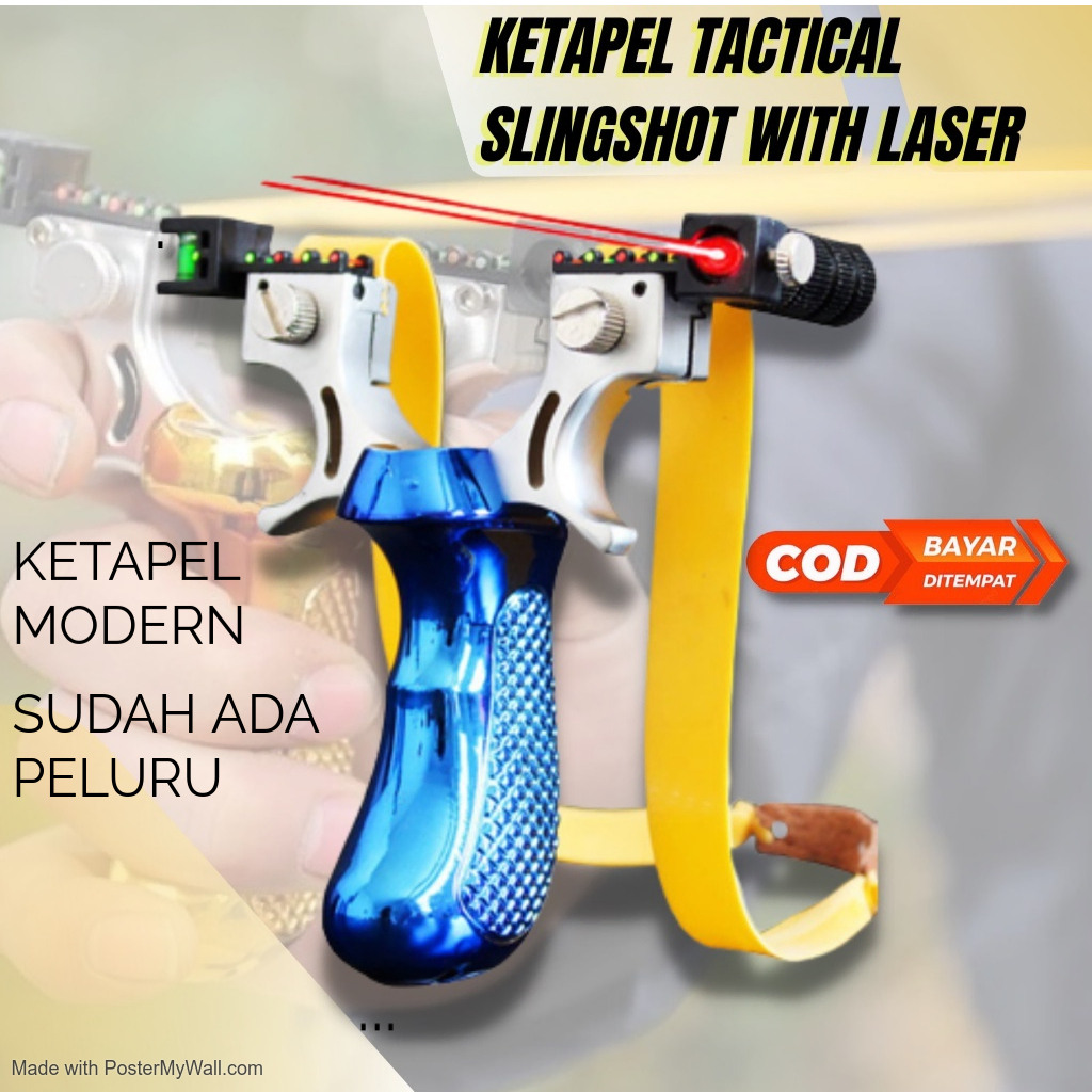 JUAL Ketapel Laser Tactical Katapel Berburu Slingshot Laser Big Power