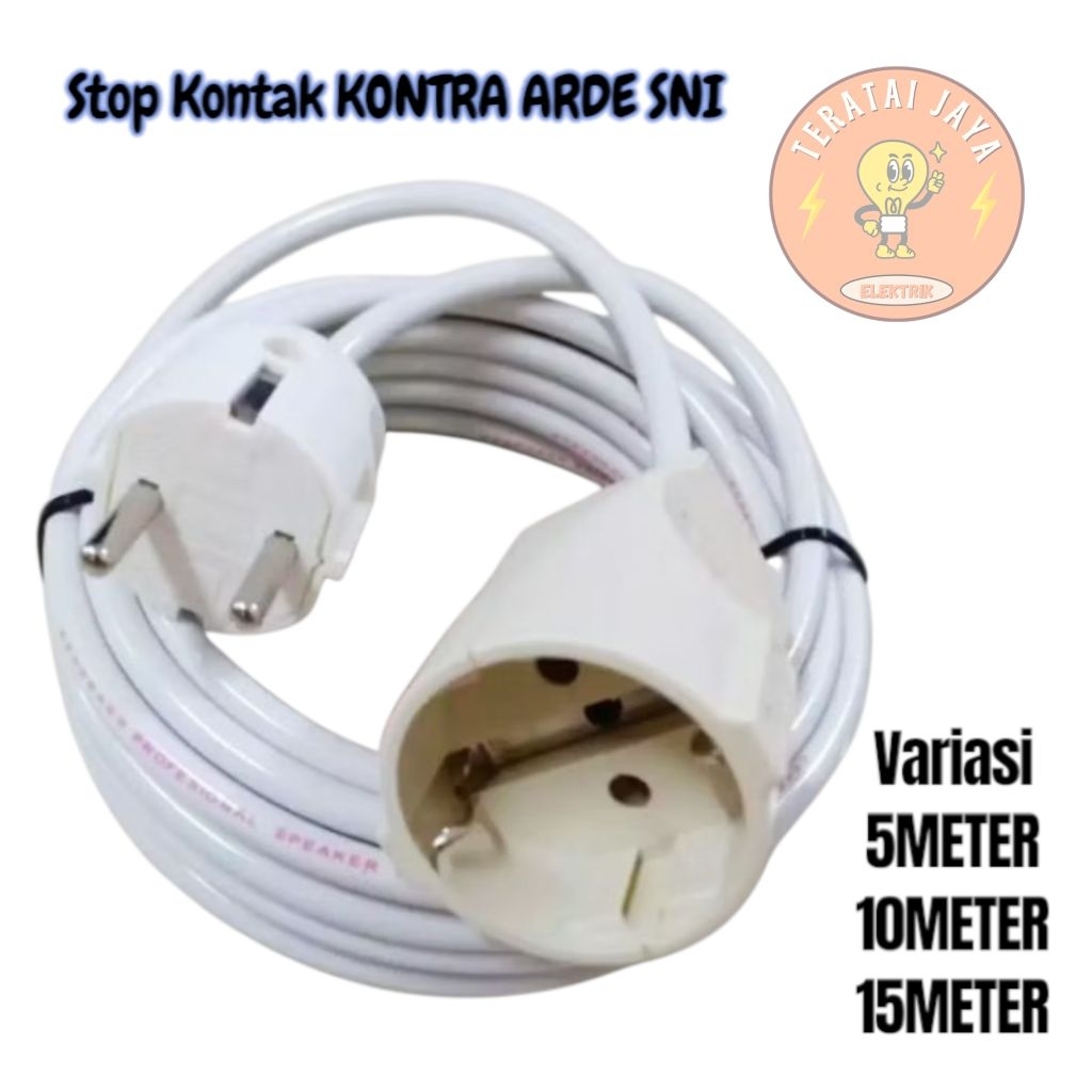 10 meter Colokan Sambungan Listrik / kontra Arde