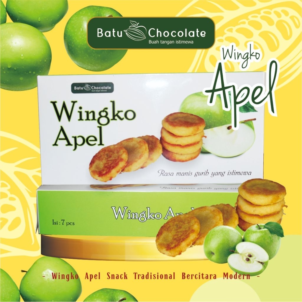 

Batu Chocolate Wingko Babat Rasa Apel Oleh-oleh Khas Kota Batu Malang / Wingko Apel Asli Kota Batu Malang