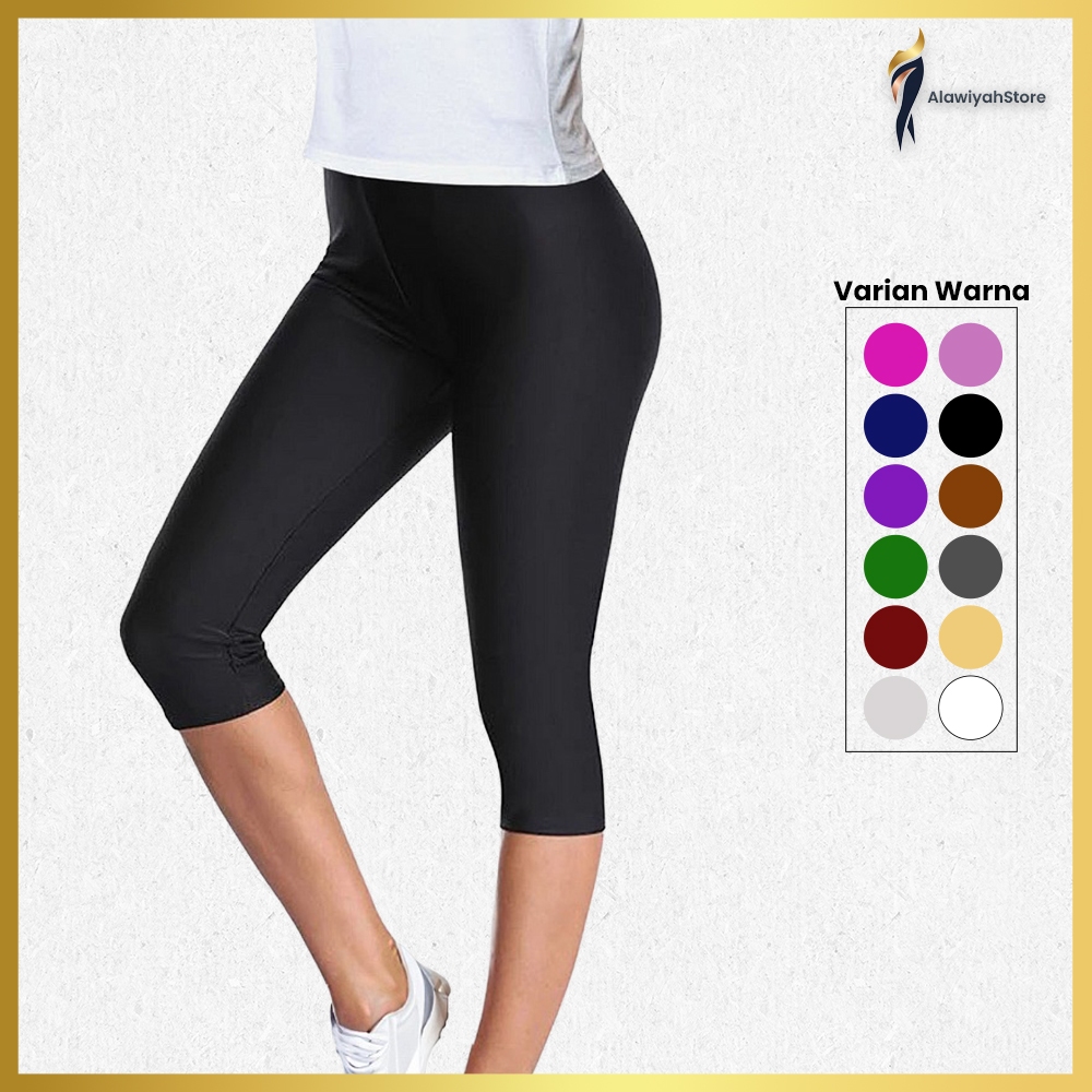 Legging Pendek 3/4wanita / Legging 3/4 Spandek/ Lagging Pendek Spandek/ Lagging Pendek/ Spandek/ 3/4