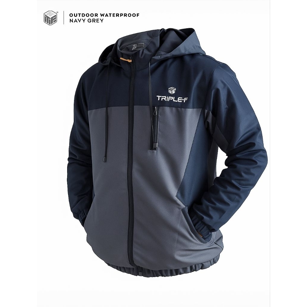 Yubi - Triple f jaket Outdoor Waterproof jaket parasut pria jaket motor jaket gunung jaket hiking