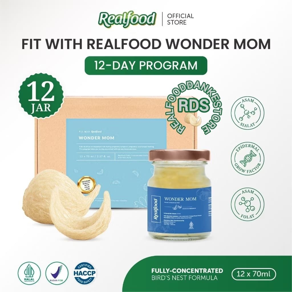 

Realfood Wonder Mom 6 Botol & 12 Botol Diskon Harga ( Minuman Sarang Burung Walet ) RDS