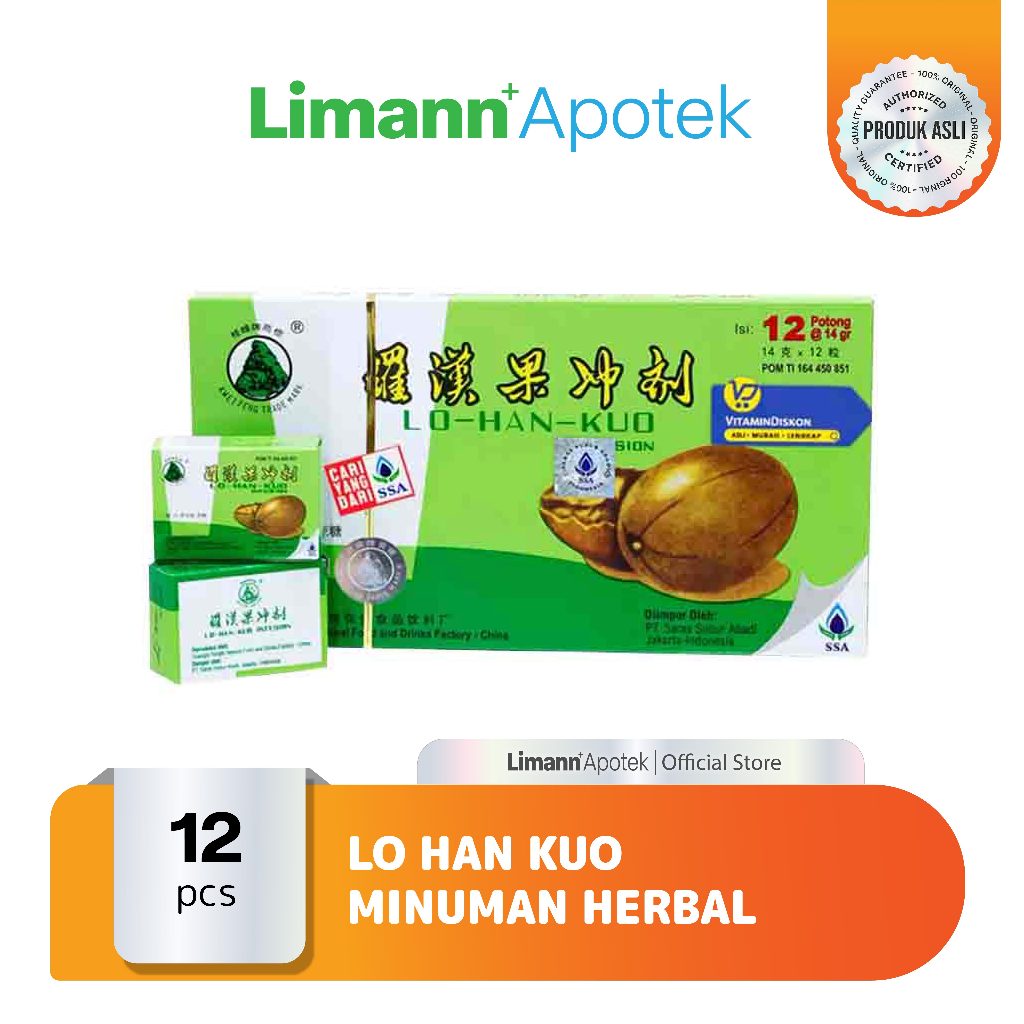 

Lo Han Kuo Minuman Herbal Kesehatan 12 Pcs