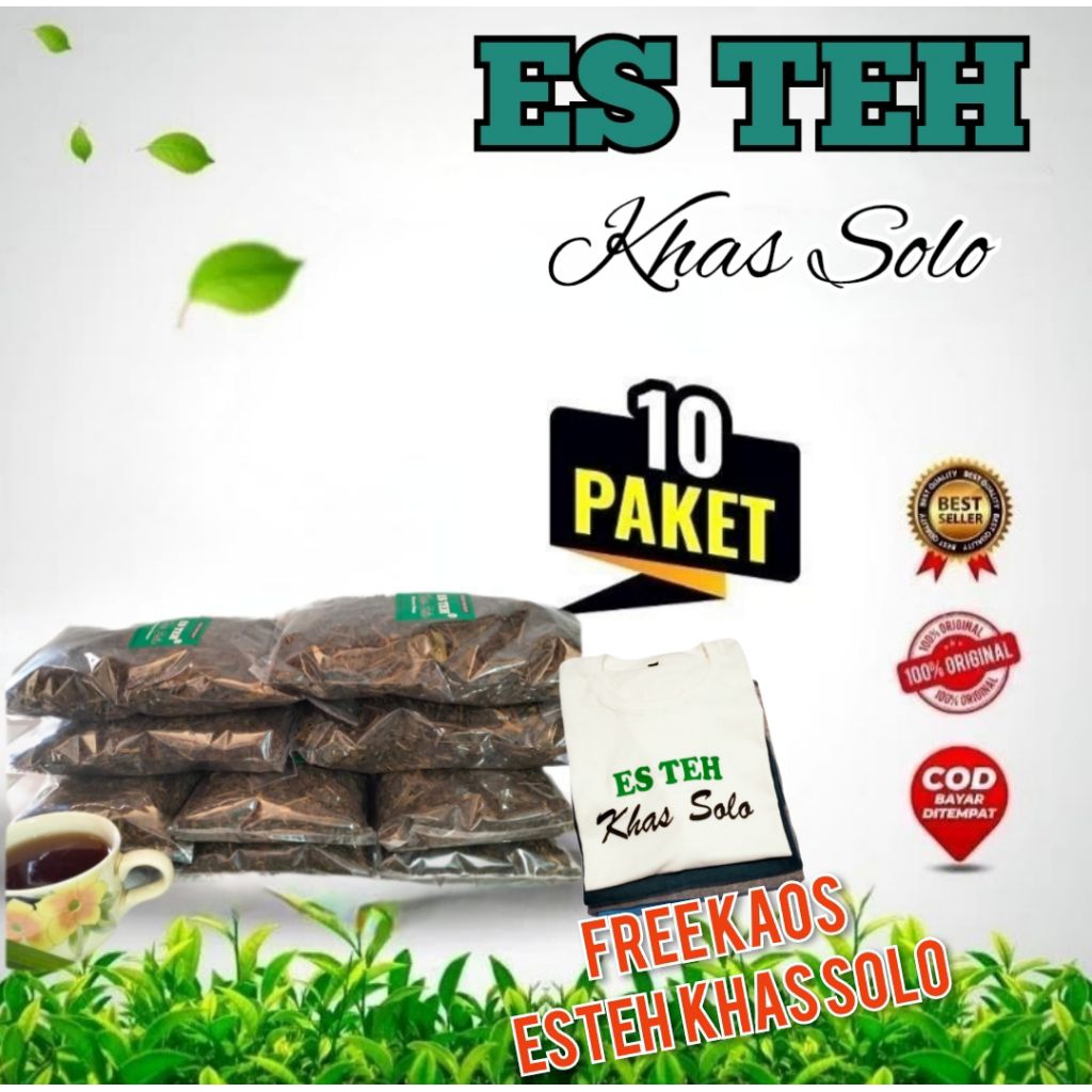 

[freeKaos]Paket10 teh racikan khas solo Teh angkringan Teh cup solo teh hangat teh warmindo Tegh resto sejak tahun 1923