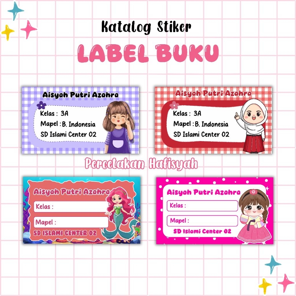 

STIKER LABEL BUKU MATA PELAJARAN