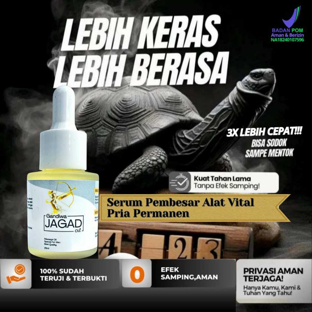 TERLARIS - Gandiwa Jagad Oil Minyak Pijat Pria Pembesar Mr P Terbaik Permanen 20ml Original BPOM