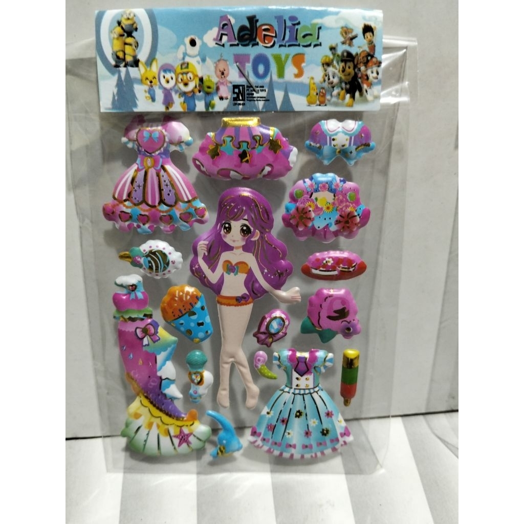 

20 PCS Stiker Barby/Stiker embost 9x12