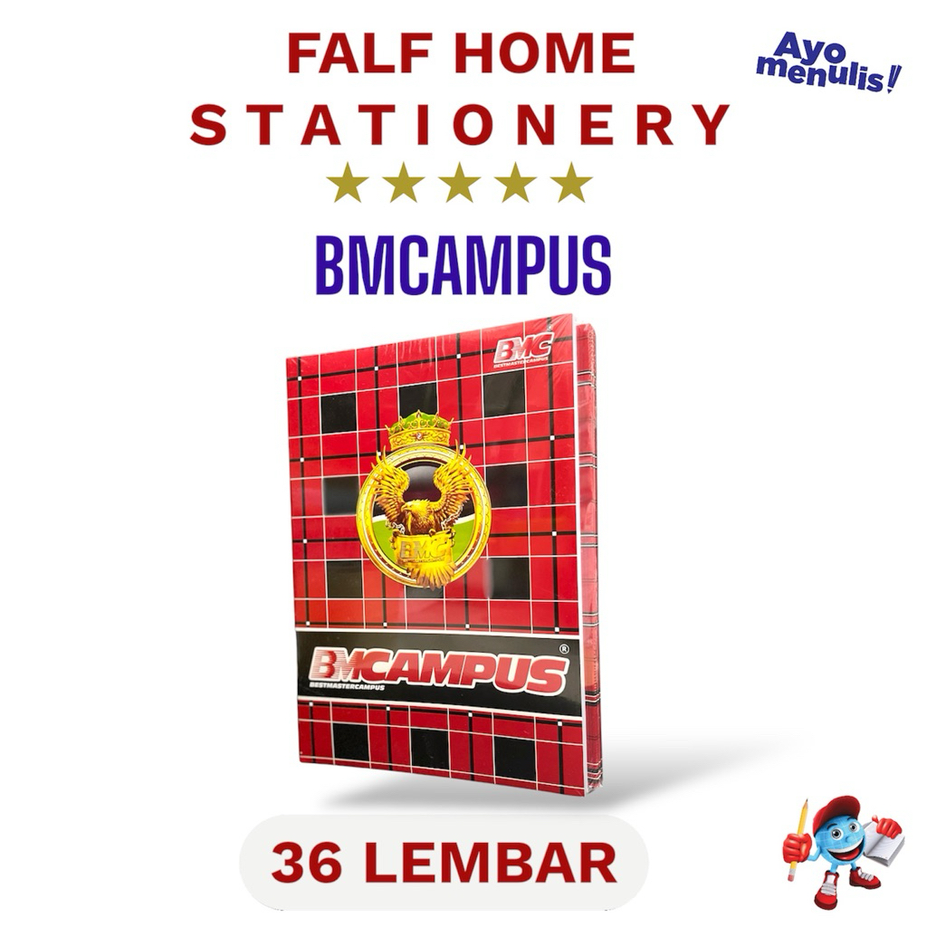 

[Whispers] BMC Campus Bocy Original 36 Lembar Per Pack Buku Tulis Sekolah Dan Kantor