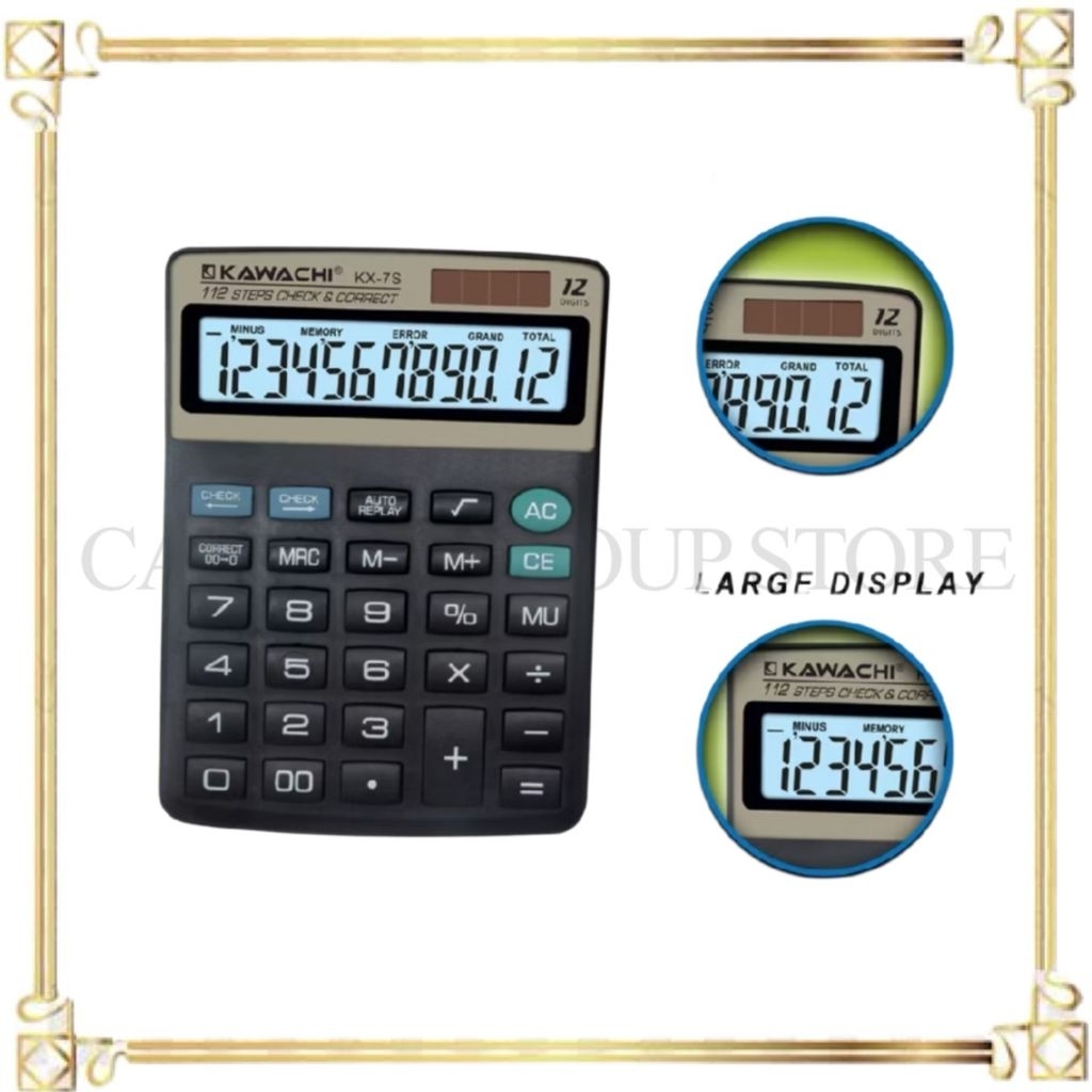 

Kawachi Kalkulator Dagang Kx 7S / Kalkulator Elektronik / Kawachi