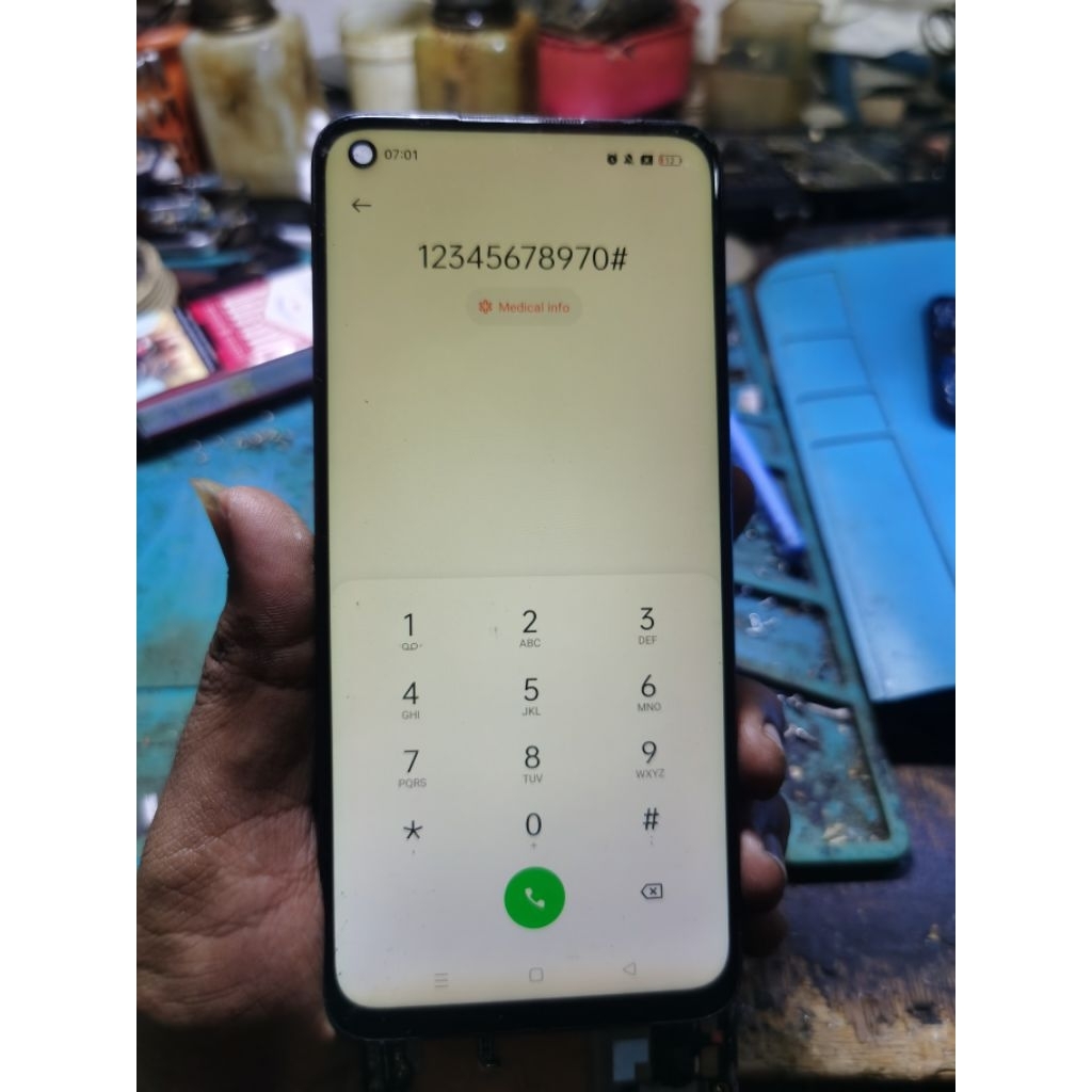 lcd realme 7 original copotan